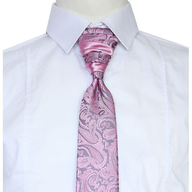 francúzska kravata ružová