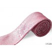 Ružová kravata kvetovaná