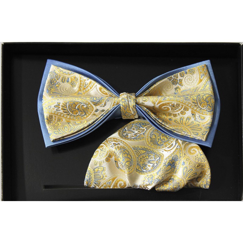 žltý motýlik paisley