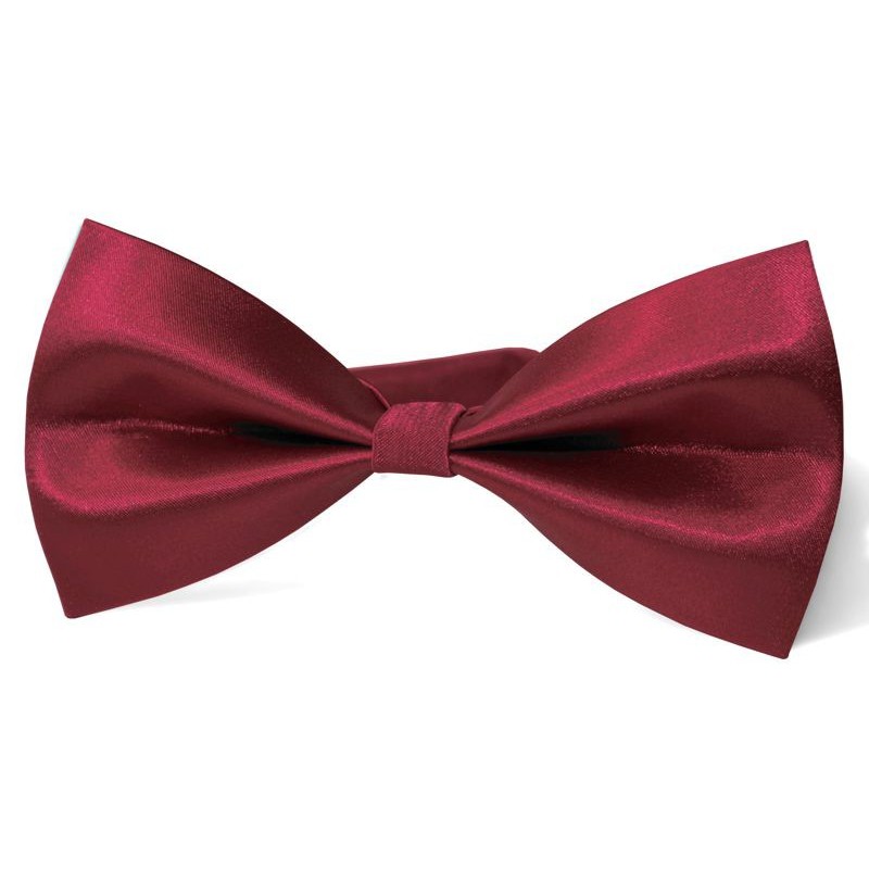 Bordový motýlik s vreckovkou