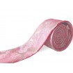 Púdrová ružová kravata slim paisley