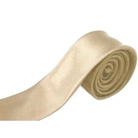 Zlatá kravata svetlá slim