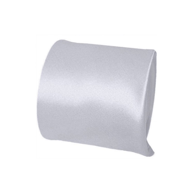 Strieborná hladká kravata