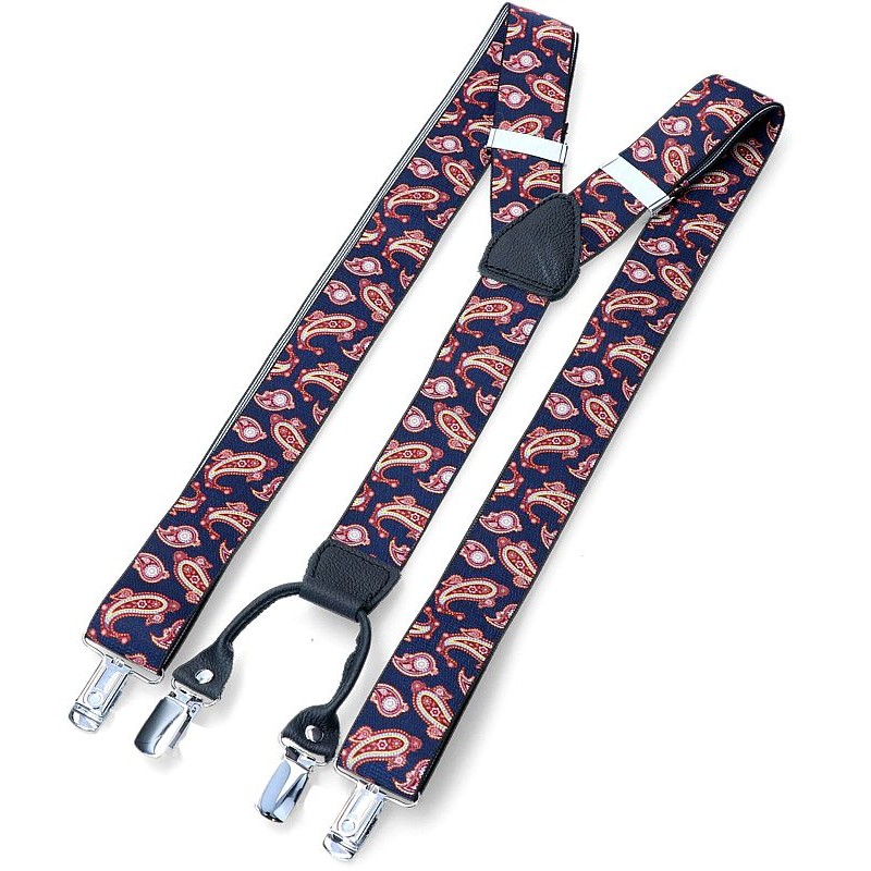 Tmavomodré traky paisley