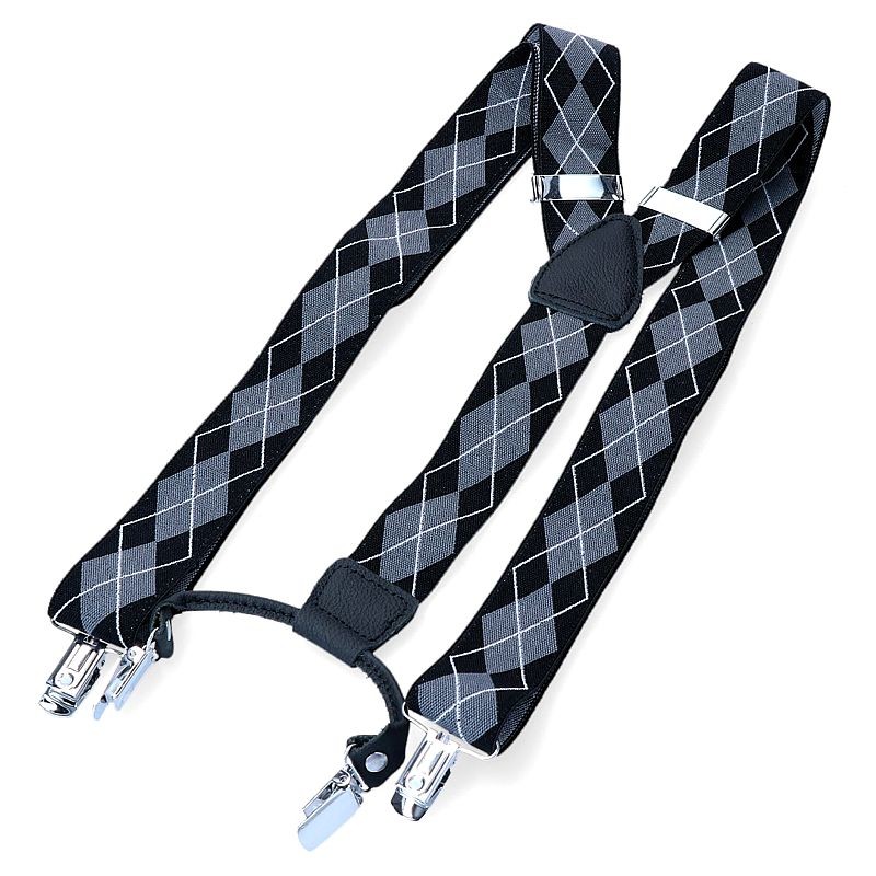 Kárované traky sivo-čierne