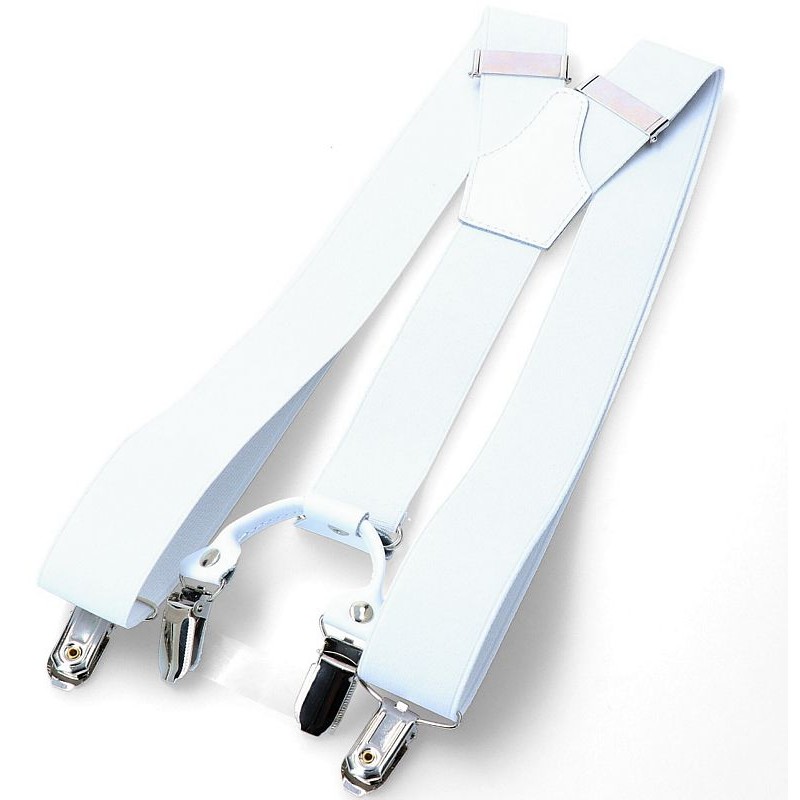 biele traky elegantné