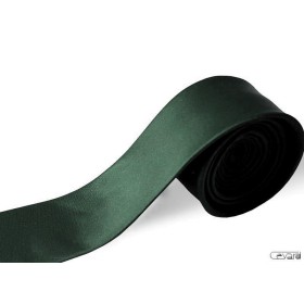 Tmavozelená kravata slim matná