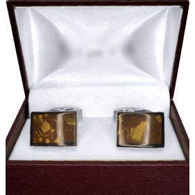 Manžetové gombíky hnedé