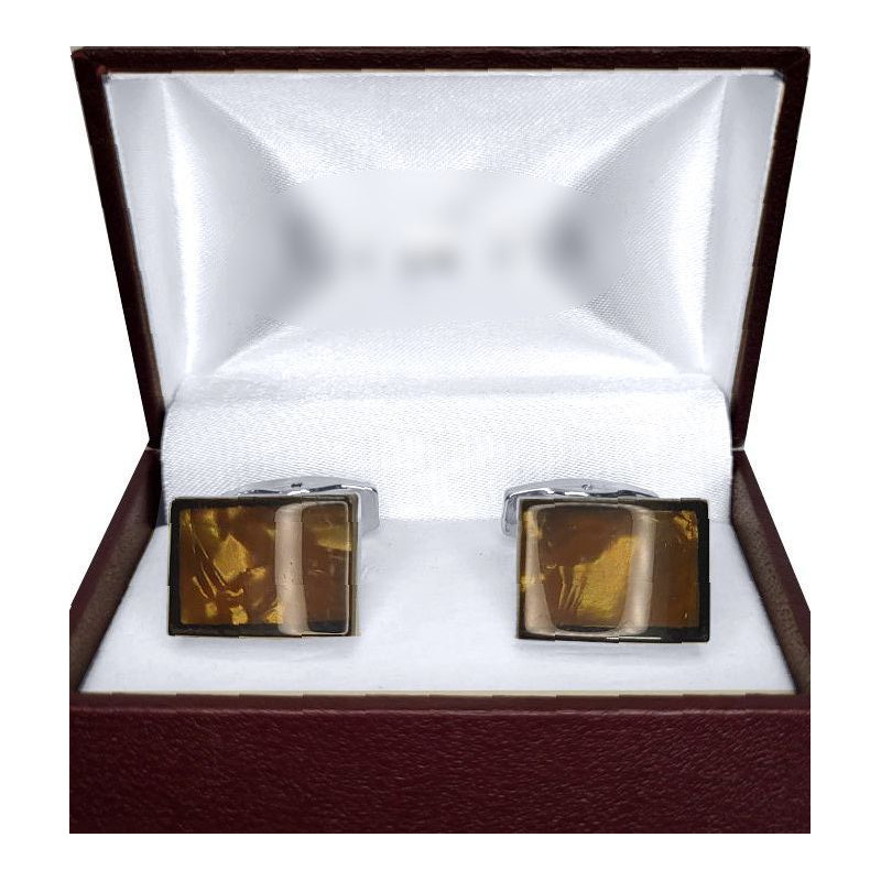 Manžetové gombíky hnedé