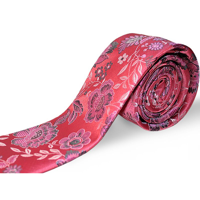 Korálová kravata kvetovaná