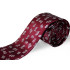 Kravata vínovo bordová s kvetovým vzorom slim