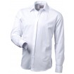 Biela košeľa na manžetové gombíky Victorio drobná štruktúra