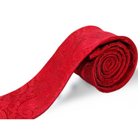 červená kravata paisley