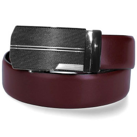 kožený opasok bordový