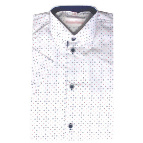 Detská košeľa s krátkym rukávom drobný vzor