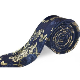 modro-zlatá kravata