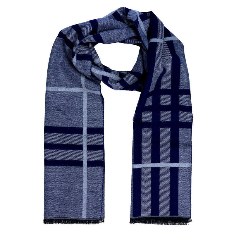 Pánsky šál modré káro