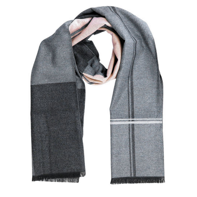 Pánsky šál béžovo-grafitový