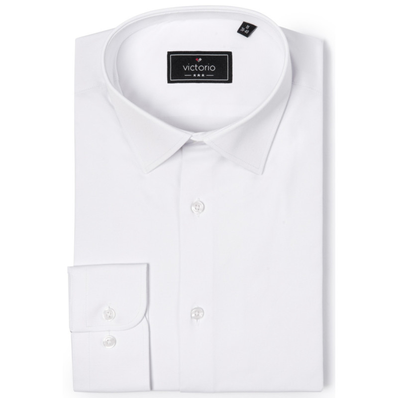 Pánska košeľa biela slim fit Victorio