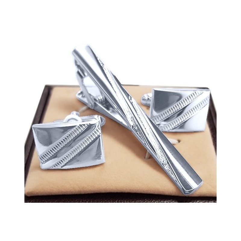 Manžetové gombíky s kravatovou sponou