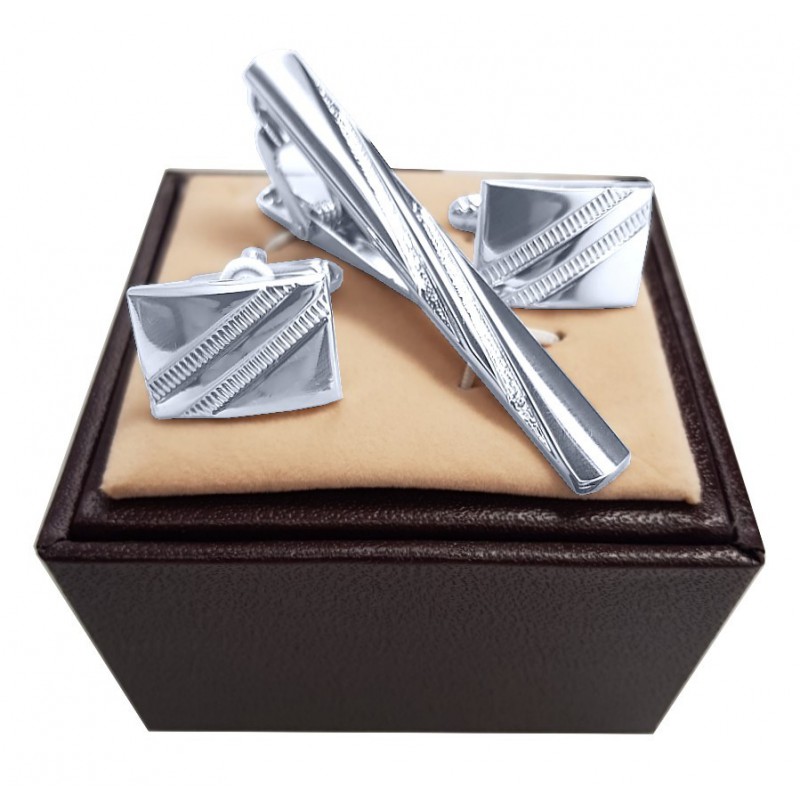 Manžetové gombíky s kravatovou sponou