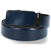 Kožený opasok tmavomodrý s automatickou sponou tmavomodrou VINCITORE