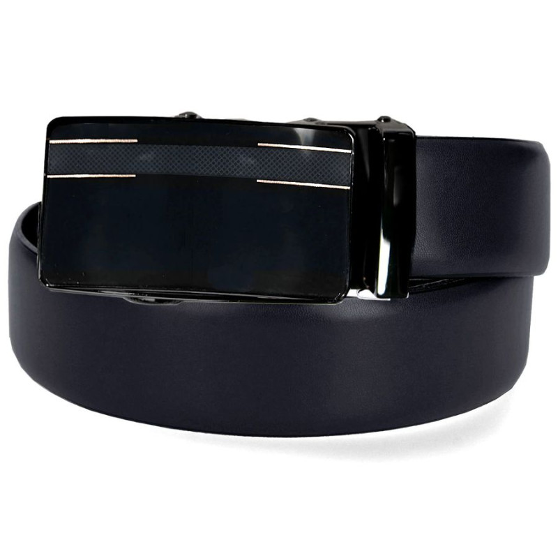 pánsky kožený opasok čierny