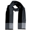 Pánsky šál obojstranný čieno-grafitový