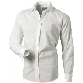 Košeľa smotanová / ivory na manžetové gombíky slim fit Victorio