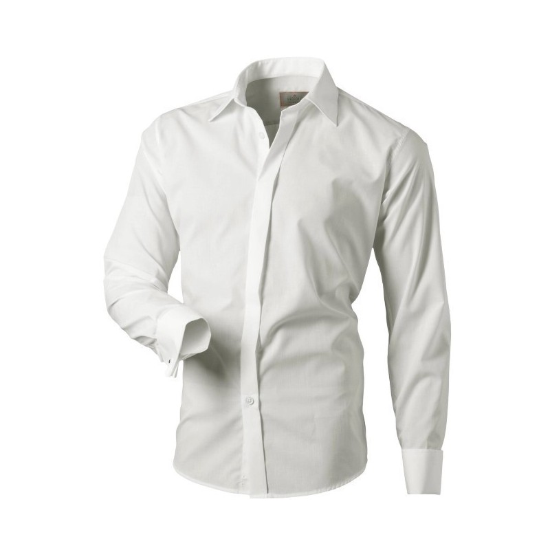 Košeľa smotanová / ivory na manžetové gombíky slim fit Victorio