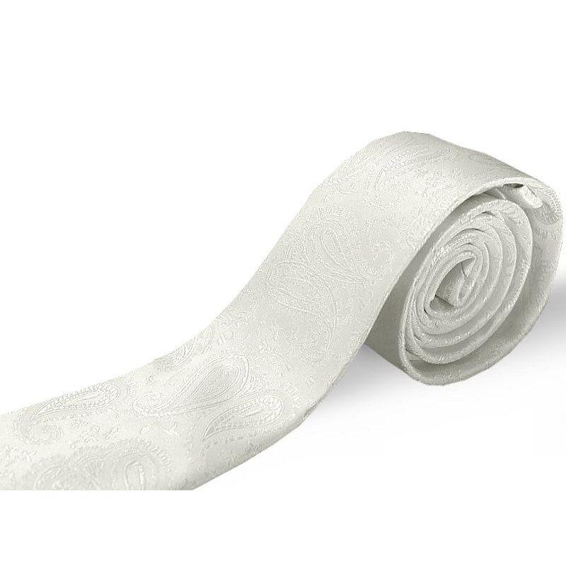 Ivory kravata paisley