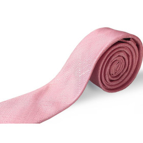 Ružová kravata štruktúrovaná slim
