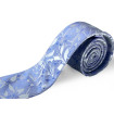 Svetlomodrá kravata kvetovaná slim