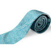 Tyrkysová kravata paisley