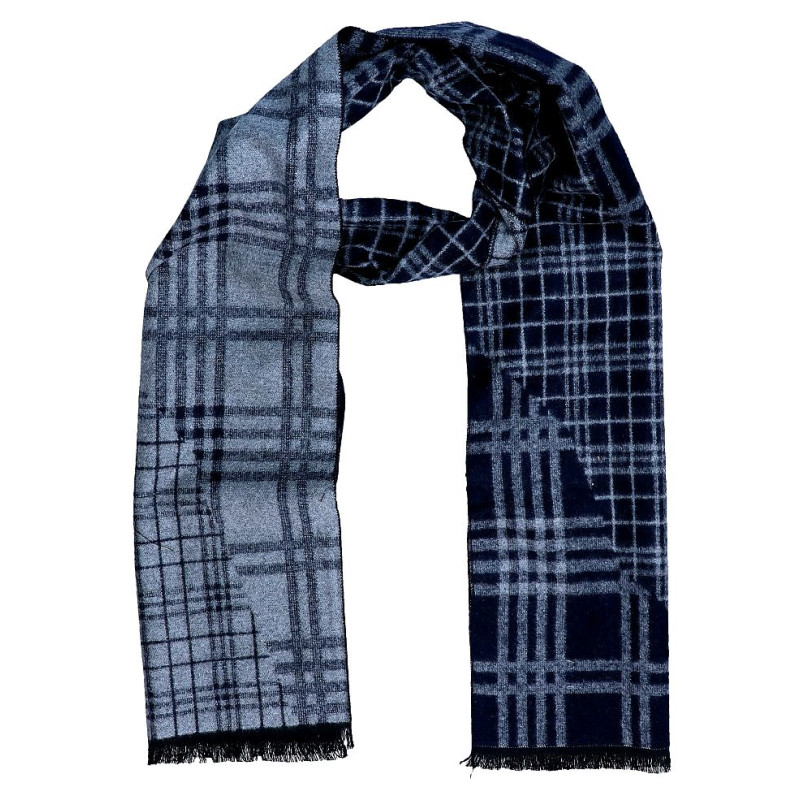 pánsky šál modro-sivý