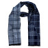 modrý pánsky šál káro