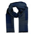 Pánsky šál tmavomodrá-grafit vzor s čiernymi strapcami