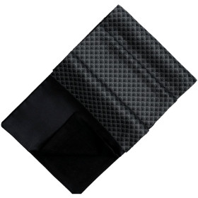 Elegantný pánsky šál čierny s jemným bielym vzorom