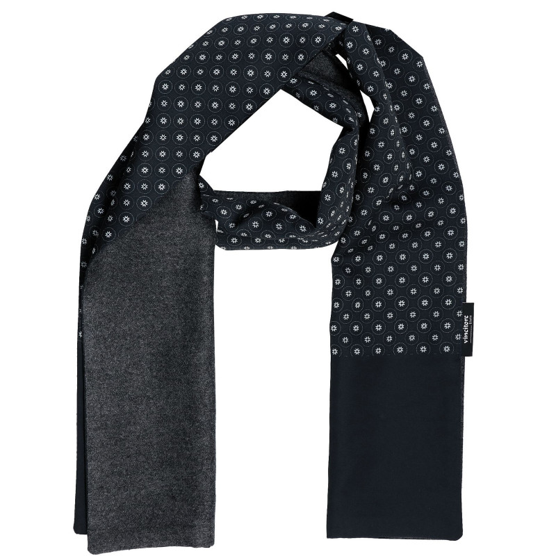 elegantný pánsky šál čierny