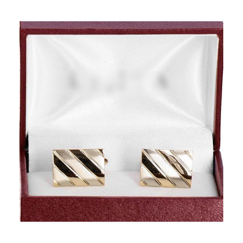 Manžetové gombíky zlaté prúžky