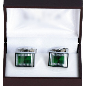 Manžetové gombíky zelené