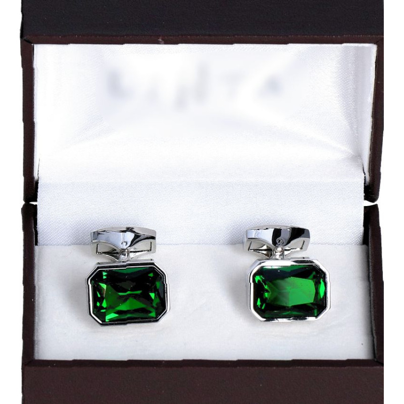 Zelené manžetové gombíky