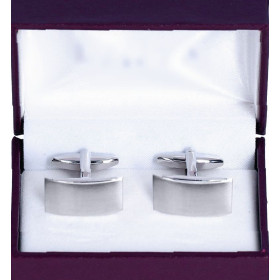 Manžetové gombíky strieborné matné