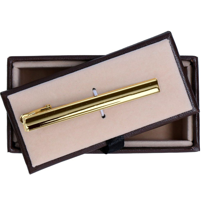 Kravatová spona zlatá lesklá