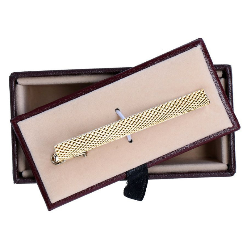 Kravatová spona zlatá štruktúra