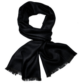 Pánsky šál čierny so strapcami