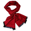 Pánsky šál bordový s čiernymi strapcami