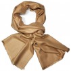 Pánsky šál béžový kamel so strapcami