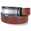 Kožený opasok koňakový hnedý s automatickou sponou VINCITORE