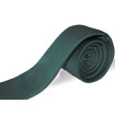Tmavozelená kravata machová slim šikmé prúžky